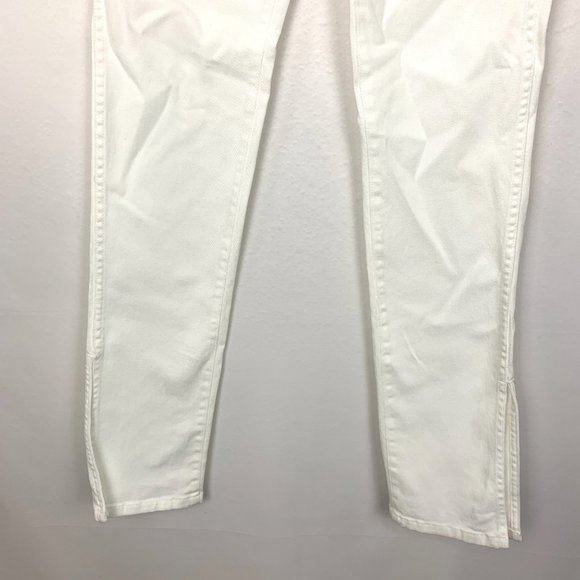NEW Something Navy Nina Denim Slit Pants Jeans White 4 - Picture 7 of 11